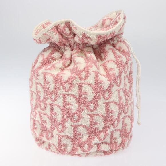 DIOR Pile Trotter Hand Bag Pink White - Picture 6 of 11